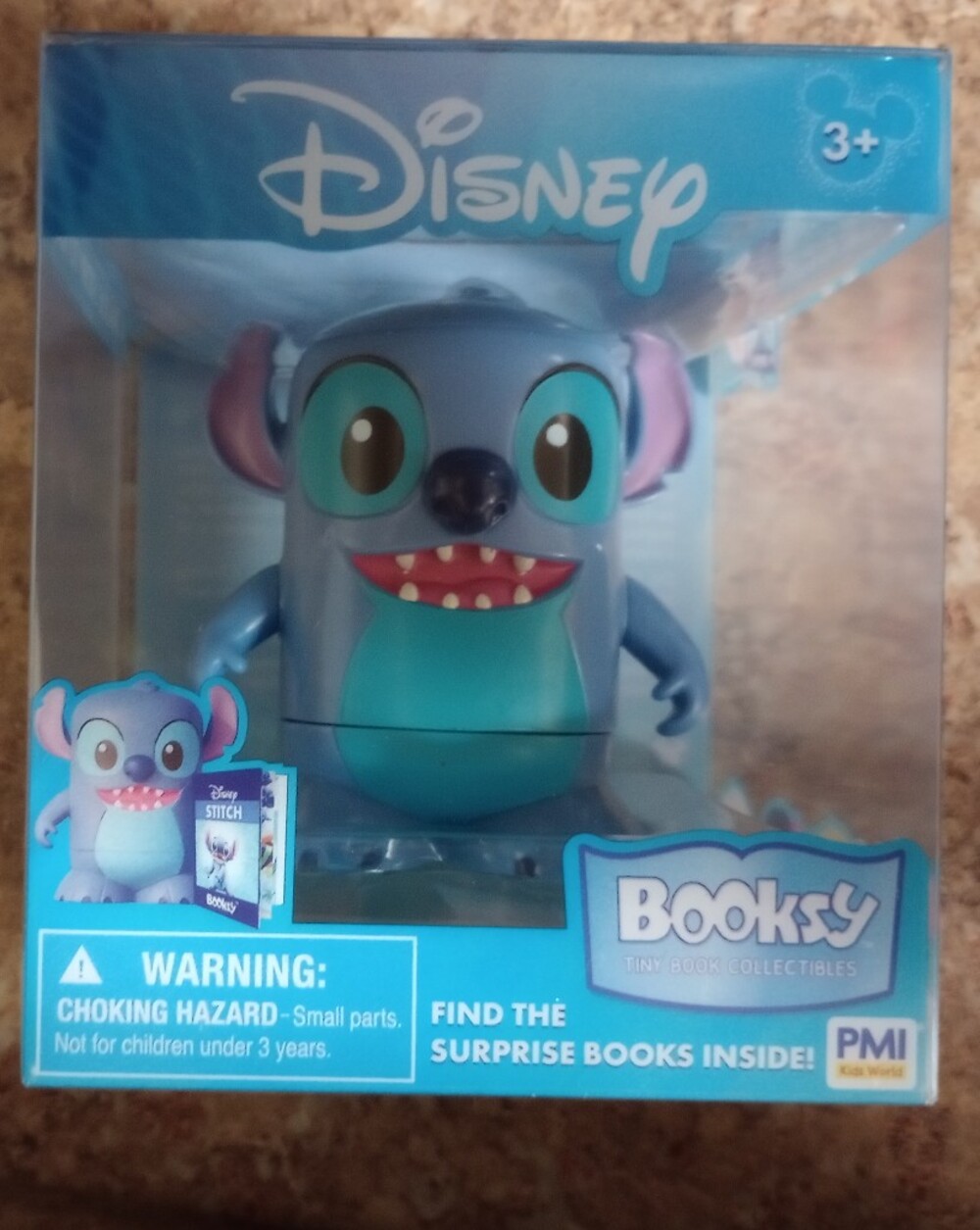 Disney Stitch Booksy Figure in Blue, Teal & Pink